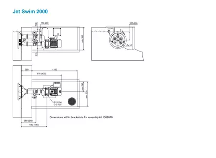 Jet Swim 2000 Vastavirtalaite - Vastavirtauintilaitteet - 102000 - 2