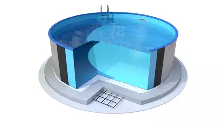 Uima-allas Ibiza pyöreä 460x120 cm - LT Basic uima-altaat - 460120 - 2