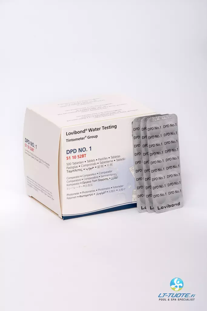 DPD1 tab. Scuba II 10 kpl - Kloori/pH mittarit ja tabletit - 51106210 - 1
