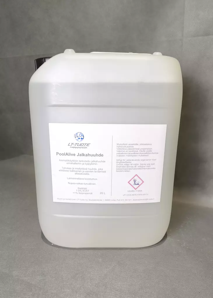 PoolAlive Jalkahuuhde 20 L - Ammatti kemikaalit - 100020 - 1