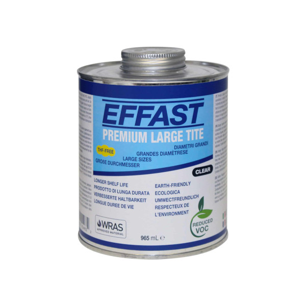 PVC Liima Effast Tite large 1000 ml - Liimat ja puhdistusaineet - EFF1000 - 1