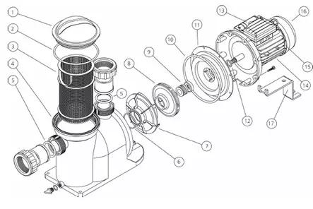 AG Pumpun Juoksupyörä - Pumppu varaosat - UK01451 - 2