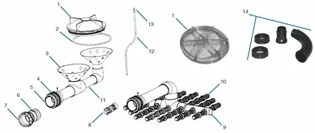 Lacron Suodattimen kansi - Suodatin varaosat - 0201 - 2