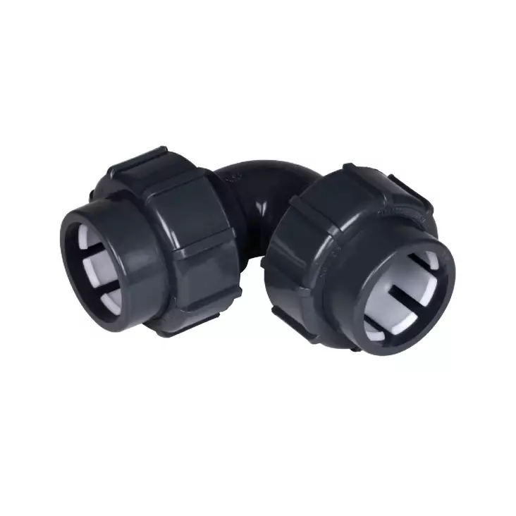 Flex-Fit 90° d50mm - Puserrusliittimet - 0100462 - 1