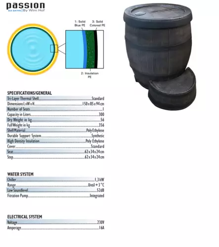 Ice Barrel kylmäallas - Passion Spas - 1508594 - 2