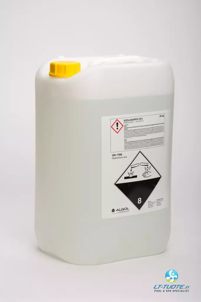 Suolahappo 33% 5 l - Ammatti kemikaalit - 1033005 - 1