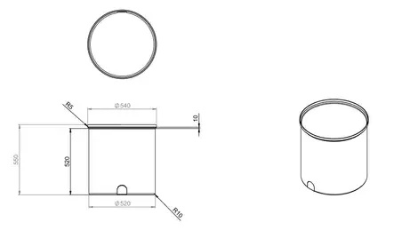 Suoja-allas astialle 60-100L - Suojavarusteet - 112246 - 2