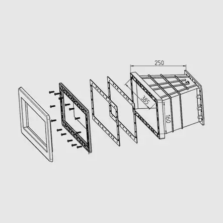 Pintaventtiilin jatkokaulus leveä - Uima-altaan venttiilit ja suuttimet - 170615A - 2