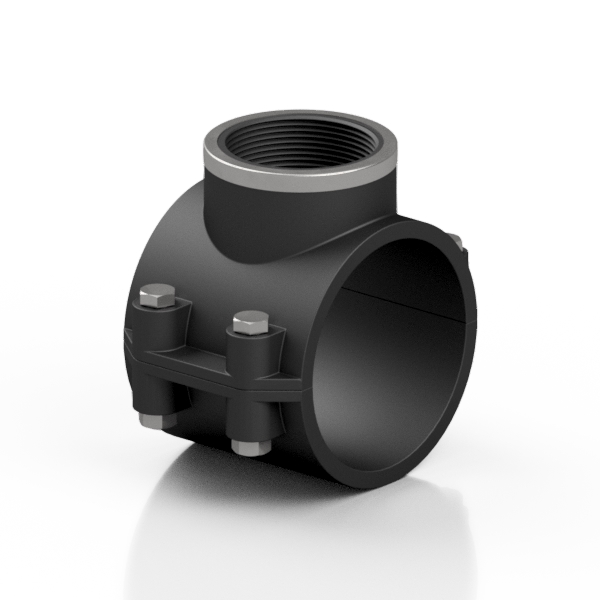 Putkisatula vahvikerenkaalla d 140 x 3/4" sk - PVC-osat - SEP-140C - 2